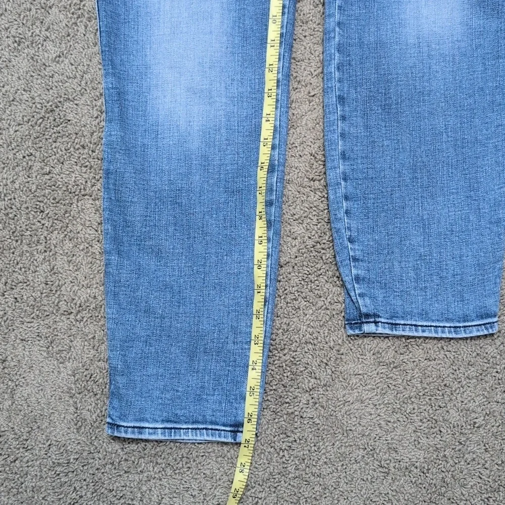 Kut From The Kloth High Rise Straight Leg Jeans Size 8 Medium Wash - Picture 6 of 12